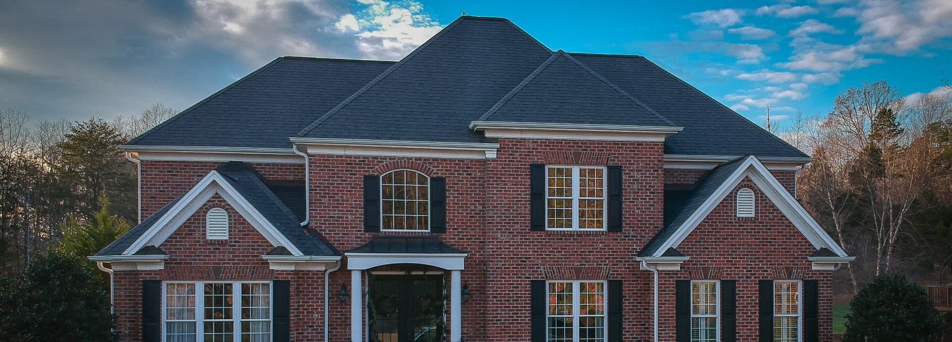 Brick colonial home